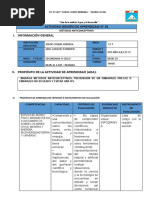 Sesion de Aprendizaje Del 8-5 Al 12-8