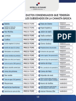 Lista de Los Productos Consensuados