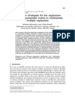 Estimation Strategies For The Regression Coefficient Parameter Matrix in Multivariate Multiple Regression