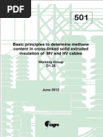 501 Basic Principles To Determine Methane Content in Cross-Linked Solid Extruded Insulation of MV and HV Cables