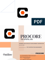 Procore Training 