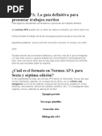 Normas APA: La Guía Definitiva para Presentar Trabajos Escritos