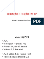 Redacao e Edicao em TV