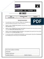 2022 Jee Advanced 10 Paper 2