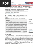 Preservation of Art Culture As A Form of Enhancing The Identity of The Cireundeu Community As A Sunda Indigenous Ethnic Group