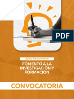 Convocatoria - Fomento A La Investigacion y Formacion