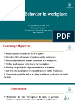 Human Behavior in Workplace