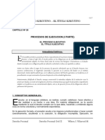 CAPÍTULO # 29 de Derecho Procesal Civil - Procesos de Ejec