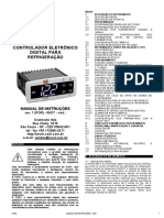 Controlador Eletrônico Digital para Refrigeração: Manual de Instruções