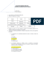 Taller Introducción Finanzas Públicas