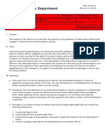 Saline Police Vehicle Pursuit Policy