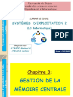 Support de Cours Se2 (2022-2023) (Chapitre 3 Gestion de La Memoire Centrale)