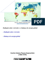 Aula 4 - Radiação Solar e Terrestre e o Balanço de Energia Global