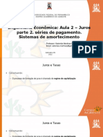 Aula 2 - Juros Parte 2.diagramas de Fluxo de Caixa Sistemas de Amortecimento