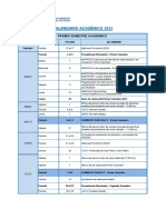 Calendario Académico 2023-I-12