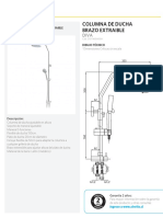 Columna Ducha Brazo Extraible