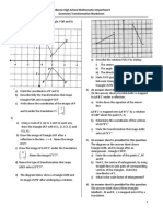 Geometric Transformation Worksheet