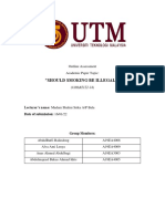 Academic Paper - Should Smoking Be Illegal