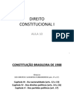 Dir Const I Aula 10 Direitos Politicos e Nacionalidade