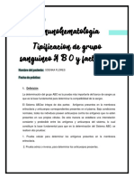 INFORME #9 Grupo y Factor Sanguineo