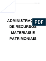 Administração de Recursos Materiais e Patrimoniais