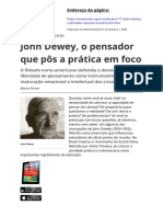 John Dewey o Pensador Que Pos A Pratica em Focopdf