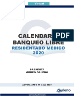 Calendario RM BANQUEO LIBRE 2020