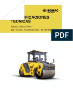 Compactador Tandem Bomag Bw161 Ado-5 Datasheet Bw161ado-50 Bw202ado-50 Prs92137010 Sa04 Ficha