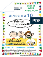 10@ APOSTILA QUINZENA de Atividades para 3° Ano Fundamental.