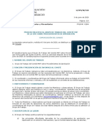 Proceso Relativo Al Grupo de Trabajo Del Comité MSF