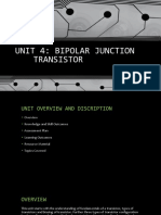 Unit 4 - Bipolar Junction Transistor