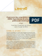 O Percurso Das Cotas Étnico-Raciais Na Uern: Experiências de Uma Política Pú - Blica em Construção