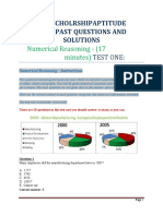 BEA Scholarship Past Questions