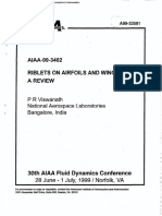 AIAA-1999-3402 Riblets On Airfoils and Wings-A Review