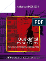 DEGREGORI, CARLOS IVÁN - Qué Dificil Es Ser Dios DEF.