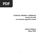 Plantas, Piedras y Animales - Material de Lectura