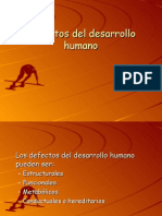 Defectos Del Desarrollo Humano (Embriologia)