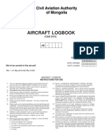 CAA 2101 Aircraft Logbook