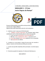 Simulado 1 - Primeiro Degrau - Extra Com Gabarito Matemática