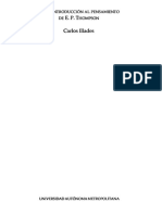 Carlos Illades Aguiar - Breve Introducción Al Pensamiento de E. P. Thompson-Universidad Autónoma Metropolitana (2008)