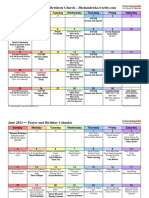 FLBC June 2023 Calendar