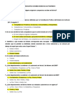 Preguntas Exámen Derecho Autonómico