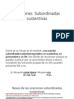 Apuntes Oraciones Subordinadas Sustantivas