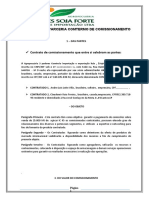 CONTRATO DE COMISSÕES DE Açucar