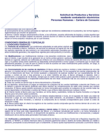 Solicitud de Productos y Servicios Mediante Contratación Electrónica Personas Humanas - Cartera de Consumo