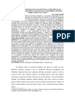 Literaturas em Diálogos Atlânticos: A Influência Da Literatura Brasileira Na Angolana e Uma Breve Análise Sobre Viriato Da Cruz