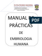 Manual de Practicas de Embriologia Humana Politecnico