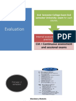 Evaluation For 1st and 2nd Semester