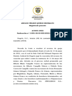 Aroldo Wilson Quiroz Monsalvo Magistrado Ponente AC5501-2022 Radicación N° 11001-02-03-000-2022-03998-00