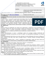 Prog e Plano Ensino Sociologia Geral Direito Ufg 2023 1 V.F